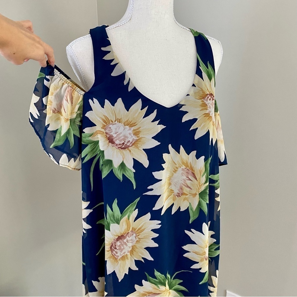 Show Me Your Mumu Birdie Sunflower Dreams Ruffle Dress XS - Picture 4 of 16